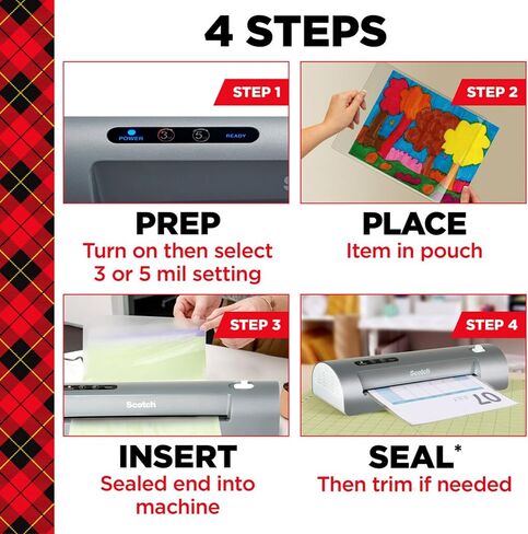 Scotch TL901X Thermal Laminator, 1 Laminating Machine, Gray, Laminate Recipe Cards, Photos and Documents, For Home, Office or School Supplies, 9 in. in Saudi Arabia