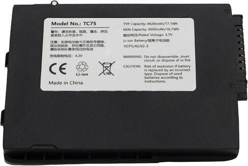 TC70 TC77 استبدال بطارية لرمز الحمار الوحشي - متوافق مع TC75، TC72، TC55، TC70x، TC75x، TC75EK، TC700K، TC77HL، TC75FK، TC720L، TC75BH - بطارية ماسح الباركود المتينة in Kuwait