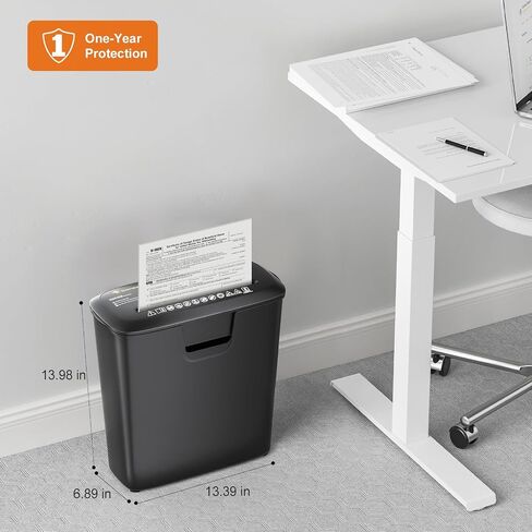 Bonsaii Paper Shredder for Home Use, 8-Sheet StripCut Home Office Shredder, CD/Credit Card Shredder Machine with Overheat Protection, 3.4 Gallons Wastebasket in Saudi Arabia