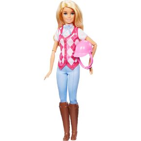 Barbie “Malibu" Doll & Accessories from Mysteries: The Great Horse Chase, Includes Fashion Doll, Removable Riding Outfit & Helmet