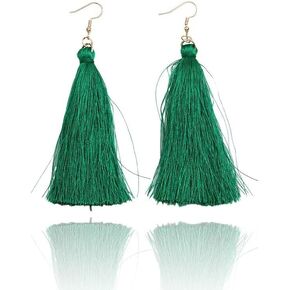 Zian Gardi Gras Earrings Hand-Woven Tassel Earrings Party Earrings Bohemian Earrings Western Earrings Gardi Gras Jewelry