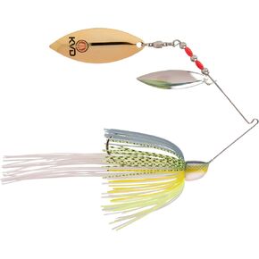 Strike King (FSB12WW-538SG) KVD Finesse Spinnerbait Fishing Lure, 538 - Chartreuse Sexy Shad, 1/2 oz, Perfect Skirt
