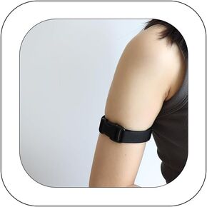 Punk Arm Cuff Jewelry for Women Girls Elastic Upper Arm Cuff Bracelets for Men Black Belt Armband