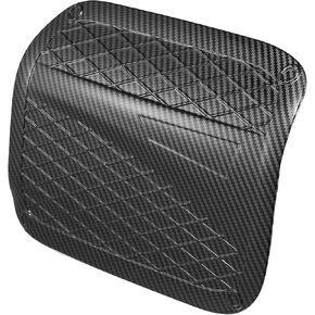 X AUTOHAUX Right Side Carbon Fiber Pattern Fuel Tank Cover Door Gas Filler Cover Replacement Accessories for Toyota Camry 2018-2020