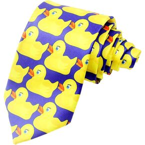 Bow Tie Necktie Polyester Neckwear Classic Casual Tie Neckcloth Duck Tie Masquerade Cosplay, Yellow, 57x:31.5in./145x8cm