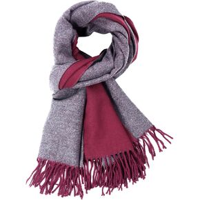 XYNAME Reversible Scarf,Winter Scarf for Unisex,Pashmina Shawl and Wrap for Women Thick Soft Larger Scarves