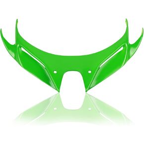 CHIFUN Front Fairing Aerodynamic Winglets Motorcycle Fairing Air Deflector Accessories Replacement for Kawasaki Ninja 400 250 2018-2022 ABS Plastic Front Beak Fairing Cowl Extension(Black)