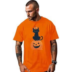 Mens Halloween Shirt Adult Funny Tshirt Novelty Unisex T-Shirt for Men Women Cotton Short Sleeve Tee Holiday