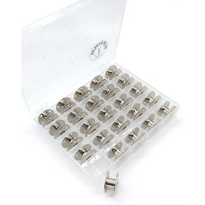 LNKA Singer Class 66 Metal Bobbins 1 Box/25 Pcs 172222 for Singer 66, 66-6, 99, 99-13, 185, 185CL, 192