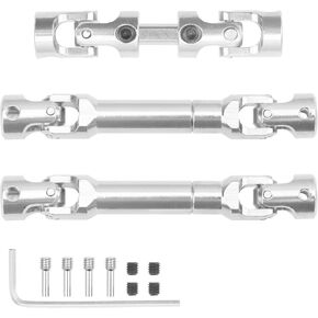 3Pcs Vgoohobby Steel Drive Shaft Driveshaft CVD Compatible with MN128 MN86 MN86S MN86K MN86KS MN G500 1/12 RC Crawler Car Upgrade Part
