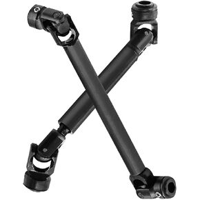 RC Crawler Drive Shaft 85-122MM & 115-176MM Upgrades Part for 1/10 Axial SCX10 SCX10 II 90046 SCX10 III AXI03007 TRX4 D90,Universal Driveshaft,Steel Full Metal Axles,2PCS,Black in Saudi Arabia