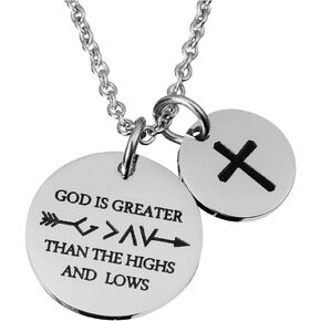 الكتاب المقدس الآية قلادة الصليب سحر تأكيد قلادة قلادة هدية الكتاب المقدس المجوهرات in Kuwait