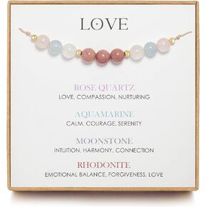 Attract Love Crystal Bracelet, Love Spell Bracelet, Moonstone Bracelet, Manifest Love, Self-Love, Hope Bracelet for Women, Spiritual Bracelet, Valentines Day Jewelry