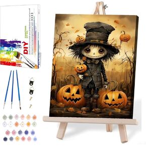 MIRCVSH Love Stone Paint by Numbers for Adults with Framed Canvas-with Wooden Easel,Paint by Number on Canvas,DIY Acrylic Oil Painting Kits with Brushes Nice Gift Box for Home Wall Decor(12x16 Inch)