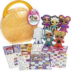 Kit Includes Paper Dolls, Sticker Sheets, Scratch Art Sticker & Sheets, Sketchbook,Crayons,Mini Markers & More, Model Number: 90147