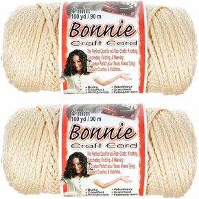 4mm Macramé Craft Bonnie Cord 100 Yard Skein 2 Pack