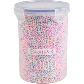 CCINEE 80000 Pieces Foam Balls Slime Supplies Colorful Foam Beads 2-3mm for Kids Art Homemade Slime, Wedding and Party Decorations
