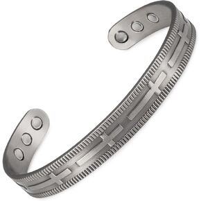 Copper Magnetic Bracelet for Women - Detox Jewelry with 3500 Gauss Magnet, Adjustable Cuff Bangle (Type-2)