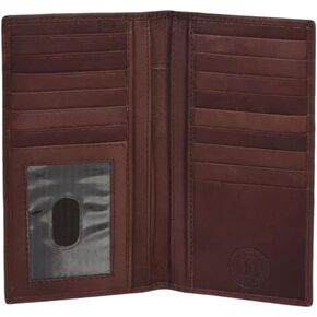 New Men's Leather Long Wallet Pockets Id Card Clutch Bifold Purse