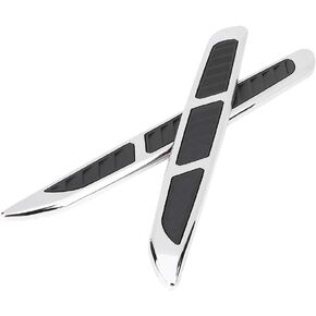 Ejoyous Car Exterior Decorative Trim, 2pcs Car Exterior Hood Side Door Air Vent Cover Intake Grille Decorative Trim Sticker, Auto Decorative Accessories