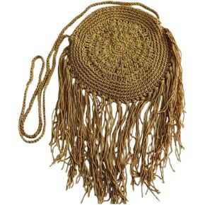 Chic Handmade Round Crossbody Crochet Purse: Elevate Your Style with This Exquisite Artisan-Crafted Fashion Accessory