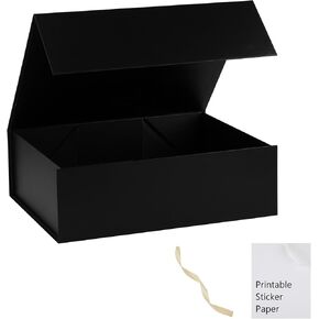 Green Gift Box,10x7.3x3.5 Gift Boxes With Lids For Presents Includes Ribbon And Diy Printable Sticker Paper,Bridesmaid Proposal Box,Magnetic Gift Box For Birthday,Wedding,Graduation