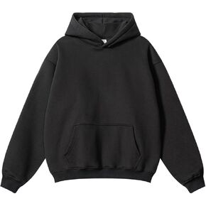 Womens Oversized Hoodies Fall Hooded Sweatshirt Solid Cute Warm Cotton Couples Hoodie Pullover with Pocket in Kuwait