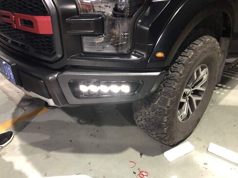 LED DRL لفورد F150 F-150 رابتور 2016 2017 2018 2019 2020 الوفير القيادة مصباح الضباب النهار تشغيل مجموعة أضواء التجميع مع إشارة بدوره العنبر in Saudi Arabia