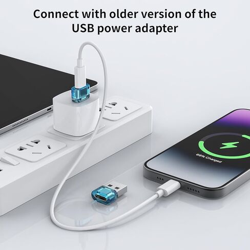 محول USB A إلى USB C 12 حزمة، محول USB ذكر إلى C للشحن ووظيفة OTG، محول USB-A ذكر إلى USB-C أنثى متوافق مع iPhone15 Plus Pro Max/Airpods/iPad 9 10 Air 5 Mini 6 (أصفر) in Kuwait