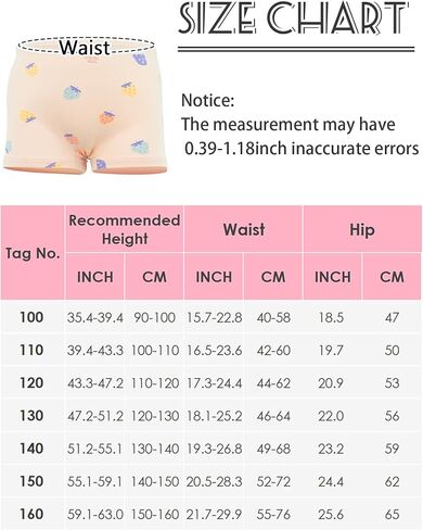4 Pack Kids Little Girls Cotton Boyshort Underwear Soft Briefs Hipster Underwear Toddler Training Underwear in Kuwait