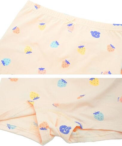 4 Pack Kids Little Girls Cotton Boyshort Underwear Soft Briefs Hipster Underwear Toddler Training Underwear in Kuwait