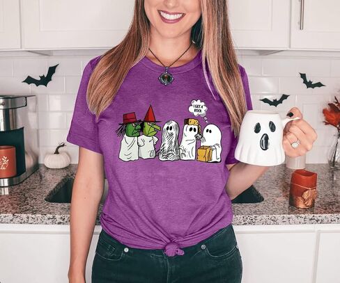 Halloween Shirt for Women I Got A Rock Trick or Treat T-Shirt Short Sleeve Boo Ghost Tee Tops in Saudi Arabia