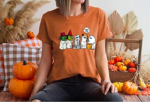 Halloween Shirt for Women I Got A Rock Trick or Treat T-Shirt Short Sleeve Boo Ghost Tee Tops in Saudi Arabia