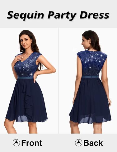 فستان نسائي من Wedtrend مزين بالترتر وأكمام قصيرة فساتين لحفلات الكوكتيل مكشكشة قصيرة لحفلات العودة للوطن 2024 in Kuwait