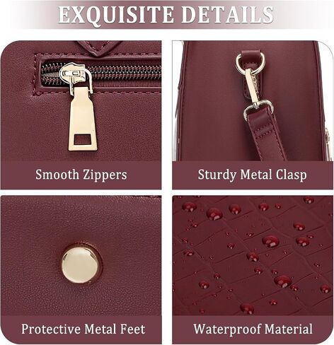 BOLOSTA Laptop Bag for Women 15.6 inch Work Tote Bags for Women Large Waterproof Leather Computer Bag with Clutch Purse in Saudi Arabia