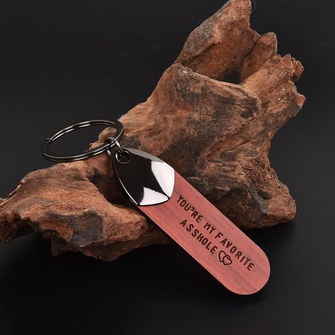 PERSONALIZED Natural Wood KEYCHAIN, Gift for Birthday, Keyfob, Best Gift in Saudi Arabia