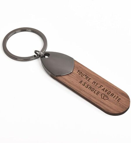 PERSONALIZED Natural Wood KEYCHAIN, Gift for Birthday, Keyfob, Best Gift in Saudi Arabia