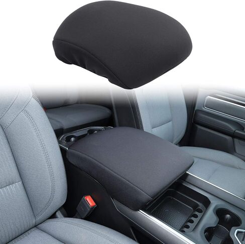 Voodonala for 2010-2017 Dodge RAM 1500 2500 3500 Center Console Cover Armrest Pad Cover Trim, for Dodge RAM Interior Accessories Black 1pc in Saudi Arabia