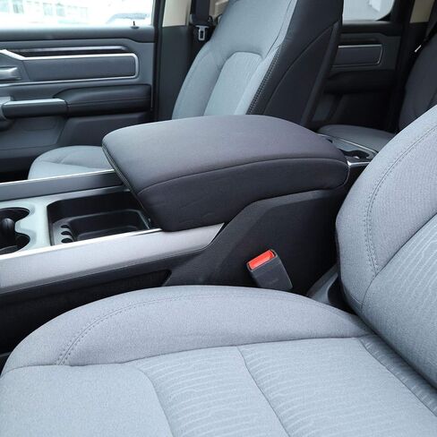 Voodonala for 2010-2017 Dodge RAM 1500 2500 3500 Center Console Cover Armrest Pad Cover Trim, for Dodge RAM Interior Accessories Black 1pc in Saudi Arabia