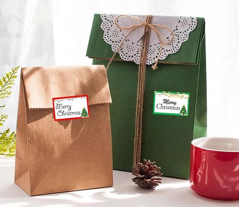 2 inch Christmas Themed Direct Thermal Labels Color Coding Dot Labels for Thermal Label Printer Holiday Lights Ornaments Shipping Label Printer for Xmas New Year Party Business 500 Pcs Per Roll in Saudi Arabia