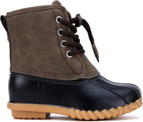 BMCiTYBM Toddler Winter Boots Waterproof Duck Snow Boots Boys Girls High Top Outdoor Warm Shoes for Cold Weather (Toddler/Little Kids) in Kuwait