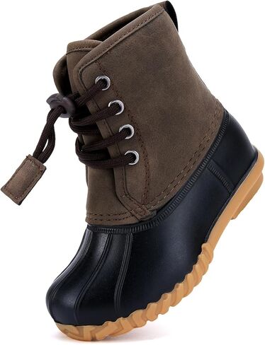 BMCiTYBM Toddler Winter Boots Waterproof Duck Snow Boots Boys Girls High Top Outdoor Warm Shoes for Cold Weather (Toddler/Little Kids) in Kuwait