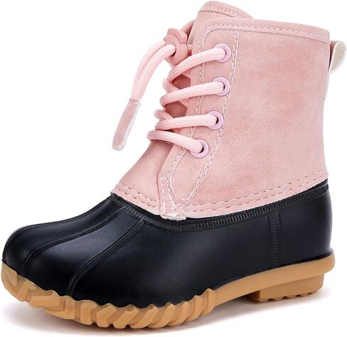 BMCiTYBM Toddler Winter Boots Waterproof Duck Snow Boots Boys Girls High Top Outdoor Warm Shoes for Cold Weather (Toddler/Little Kids) in Kuwait