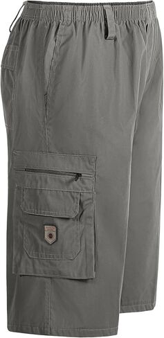 Mens Cargo Shorts Relaxed Fit Lightweight Outdoor Quick Dry Work Casual Shorts for Men with Multi-Pockets in Saudi Arabia