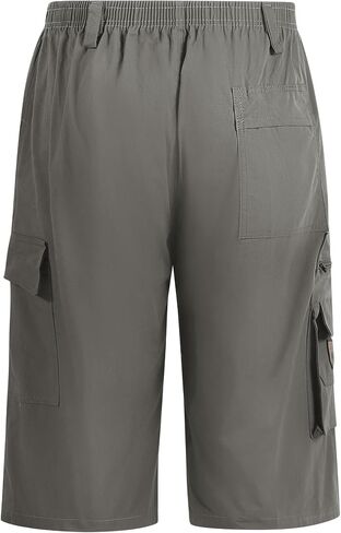 Mens Cargo Shorts Relaxed Fit Lightweight Outdoor Quick Dry Work Casual Shorts for Men with Multi-Pockets in Saudi Arabia
