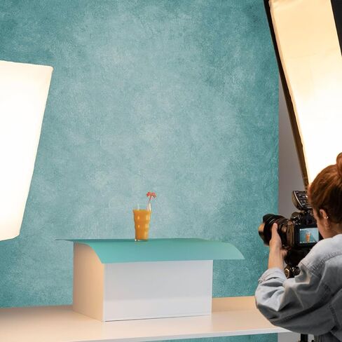 Mocsicka Blue Photography Backdrops Light Blue Texture Abstract Photo Backdrop Vintage Headshot Portrait Background for Photography Studio Props (Light Blue, 5x7ft) in Saudi Arabia