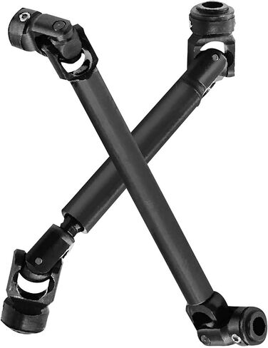 RC Crawler Drive Shaft 85-122MM & 115-176MM Upgrades Part for 1/10 Axial SCX10 SCX10 II 90046 SCX10 III AXI03007 TRX4 D90,Universal Driveshaft,Steel Full Metal Axles,2PCS,Black in Saudi Arabia