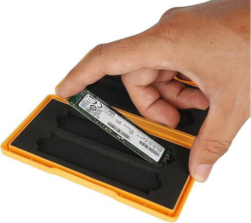 4 Slots M.2 2280/2260/2240/2242/2230 Case, M.2 SSD Holder Storage, M.2 Drive Storage NVMe M.2 2280 SSD Card Case (Blue) in Kuwait