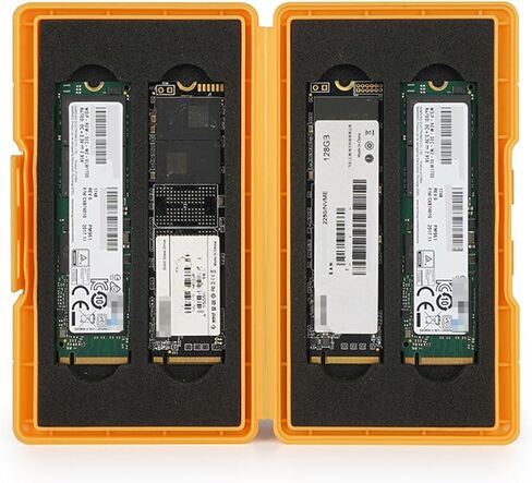 4 Slots M.2 2280/2260/2240/2242/2230 Case, M.2 SSD Holder Storage, M.2 Drive Storage NVMe M.2 2280 SSD Card Case (Blue) in Kuwait