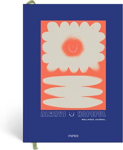 Papier Daily Wellness Journal Diary - Beige | Hardback Cover A5 Wellbeing, Gratitude & Mindset Diary for Personal Growth, Mindfulness & Reflection | Track Goals, Sleep & Lifestyle Habits in Kuwait